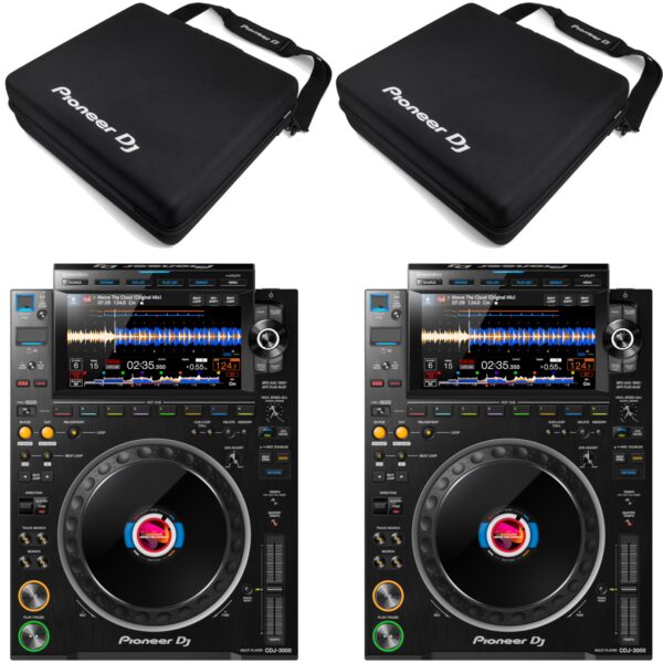 Pioneer CDJ-3000 (2x) + DJC-3000 Flight Bag (2x)