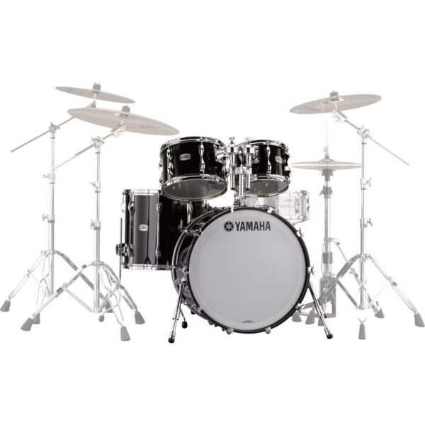 Yamaha Recording Custom Jazz 4-piece shell set, Solid Black