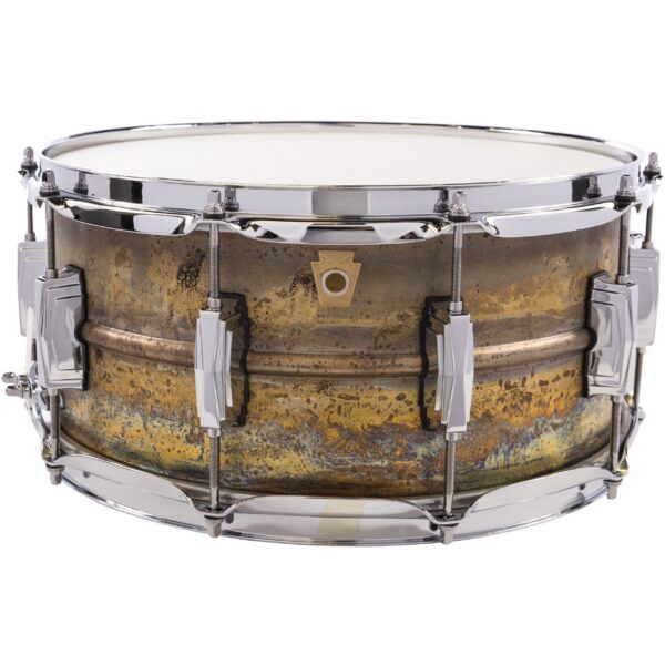 Ludwig LB464R Raw Brass Phonic 14 x 6.5-inch Snare Drum