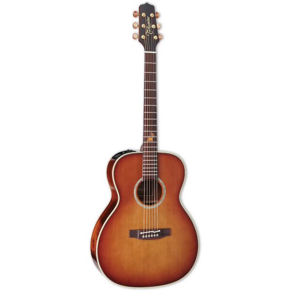 Takamine TF77-PT Sunset Burst OM Koa with case