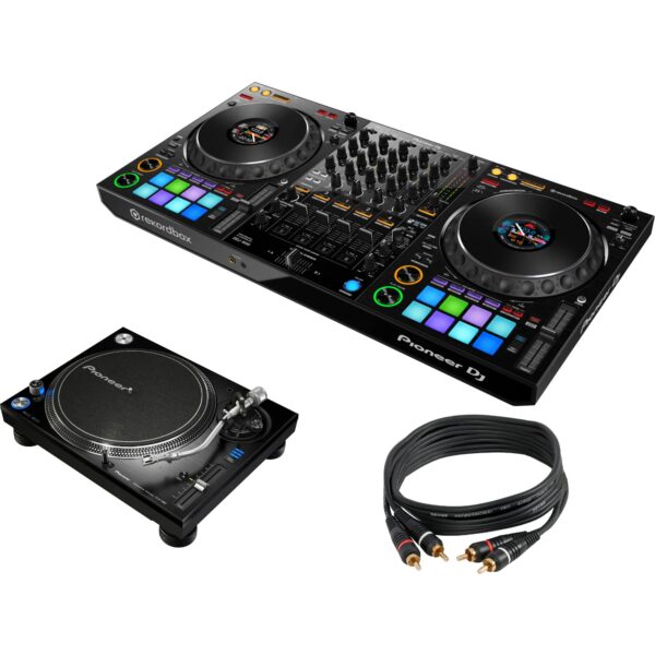Pioneer DDJ-1000 DJ Controller + 2 x Pioneer PLX-1000 Turntable + 2x RCA