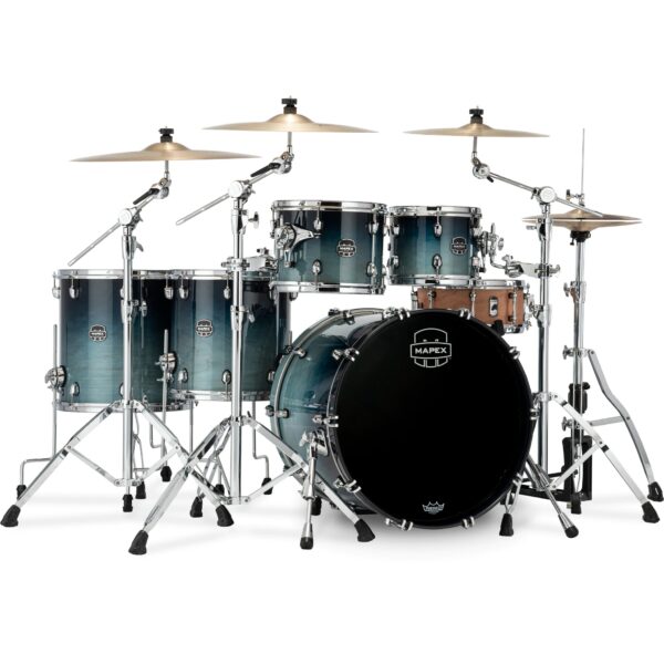 Mapex Saturn SR628XRJ Teal Blue Fade 5-Piece Rock Shell Set