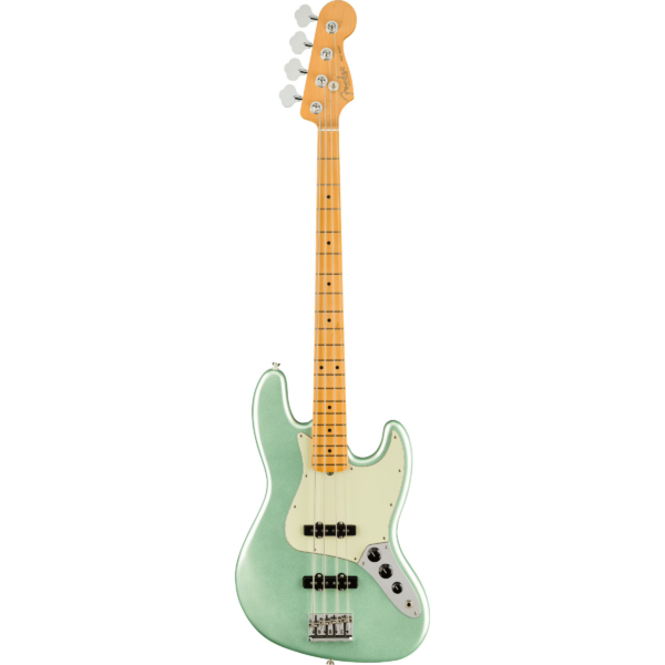 Fender American Professional II Jazz Bass Mystic Surf Green MN Electric Bass Guitar with Case