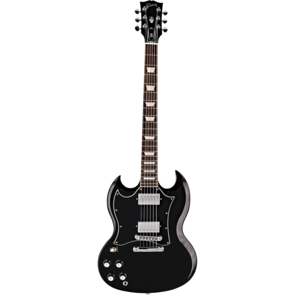 Gibson Modern Collection SG Standard LH Ebony Left-Handed Electric Guitar with Softshell Case