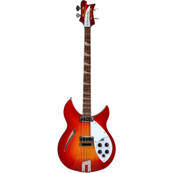 Rickenbacker 90th Anniversary 4005XC-AFG Amber Fire Glo Semi-Acoustic Bass Guitar with Case