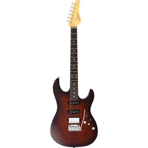 FGN Guitars J-Standard Odyssey DU Imbuia Brown Sunburst Electric Guitar with Gig Bag