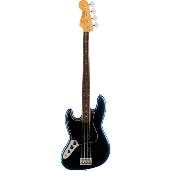 Fender American Professional II Jazz Bass LH Dark Night RW Left-Handed Electric Bass Guitar with Case