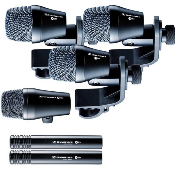 Sennheiser 3xE904 - 2xE914 - 1xE902 microphone bundle